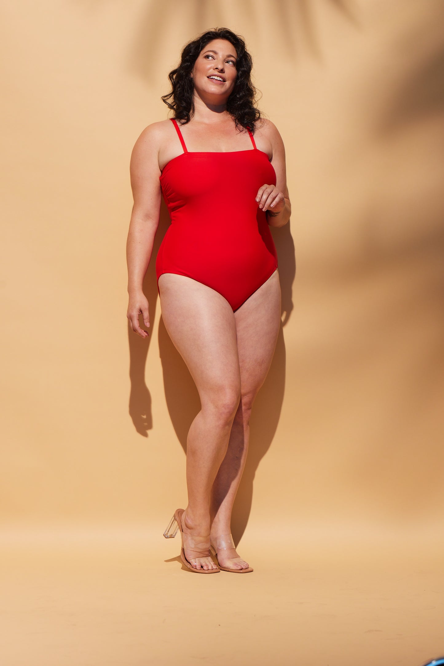 Strapless one piece  - Red Passion